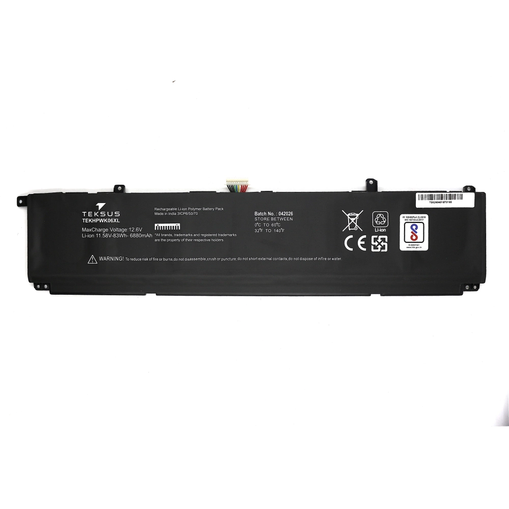 Teksus Laptop Battery Compatible For HP VICTUS 16-S00 | WK06XL 6C view 2